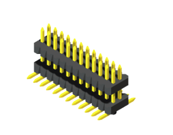 Pin Header 1mm  H=1.0，1.5mm   Stack SMT Type 
